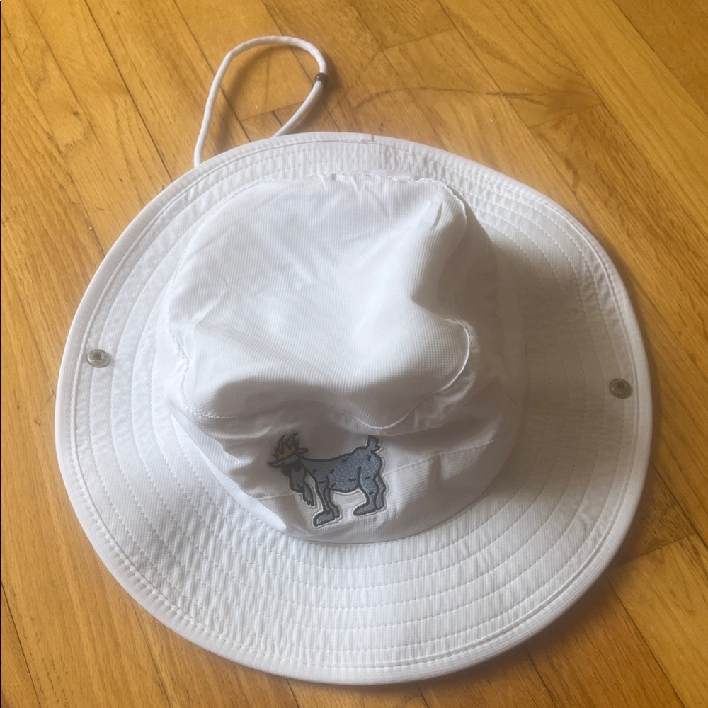 GOAT USA White and Blue Bucket Hat One Size Fits All
